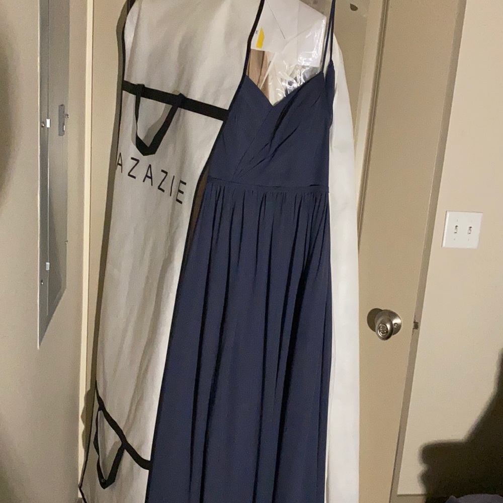 AZAZIE CORA BRIDESMAID DRESS IN STORMT SIZE 4